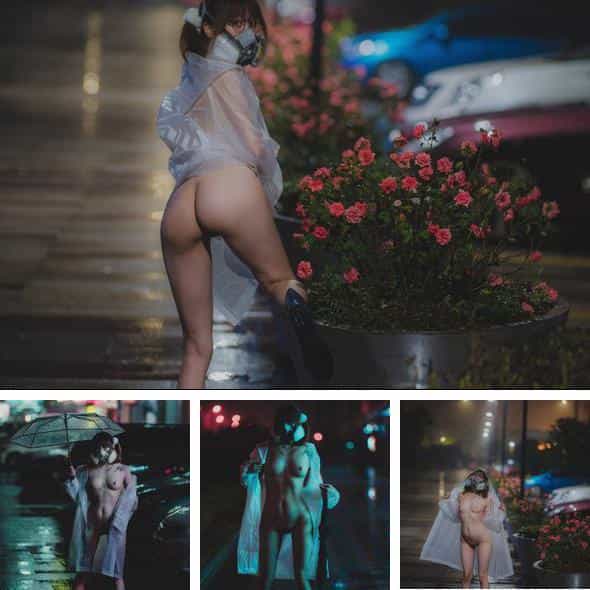 柚木写真 Naked girl in a rainy night - (57P)